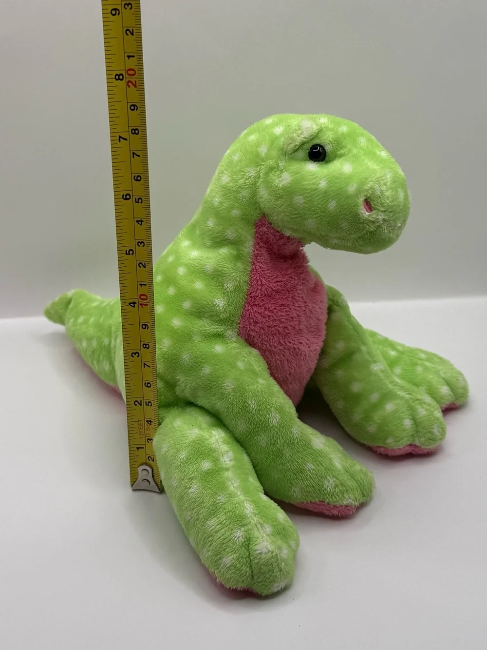 Vtg Ty Pluffies Stomps Dinosaur Plush Stuffed Animal Rare 2005